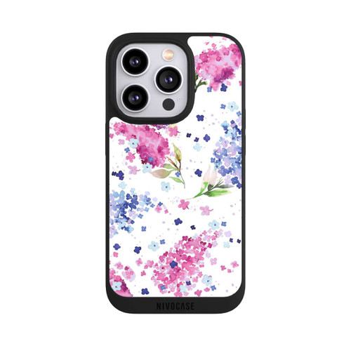 Apple iPhone 14 Pro NIVOpure Floral Hydrangeas Lilac Pink