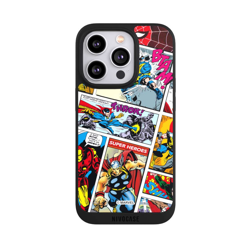 iPhone 14 Pro NIVOpure Marvel Retro Comic Blue