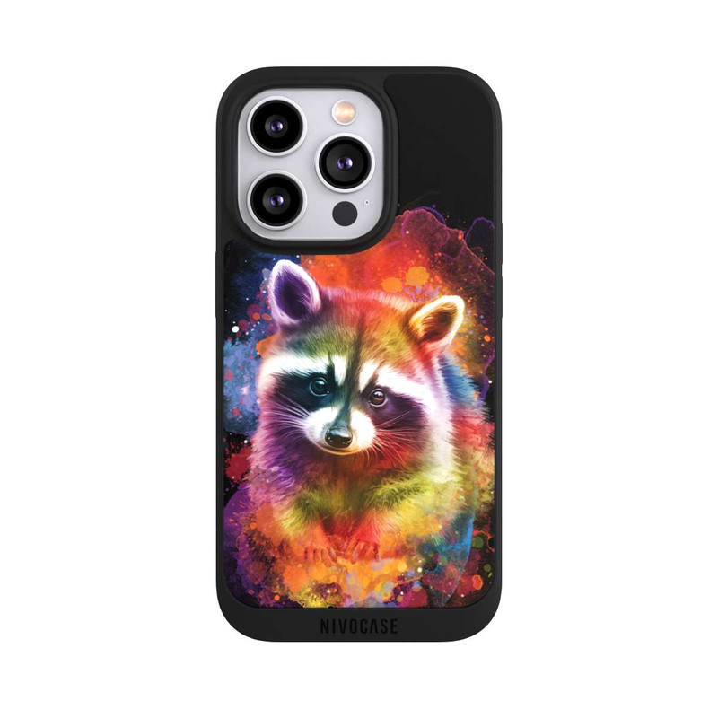 iPhone 14 Pro NIVOpure Happy Racoon Black