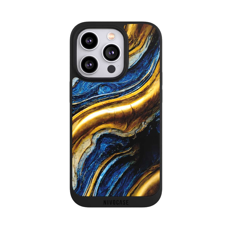 iPhone 14 Pro NIVOpure Royal Blue And Gold Look Structure