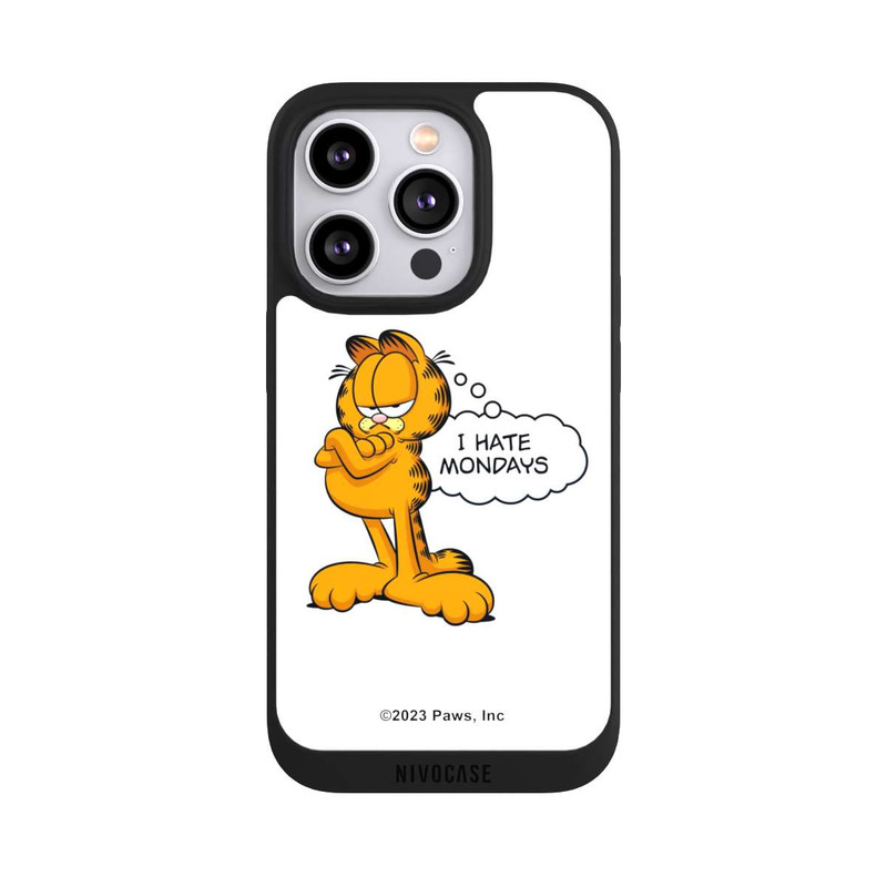 iPhone 14 Pro NIVOpure Garfield I Hate Mondays Weiß