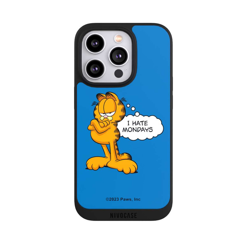 iPhone 14 Pro NIVOpure Garfield I Hate Mondays Blau