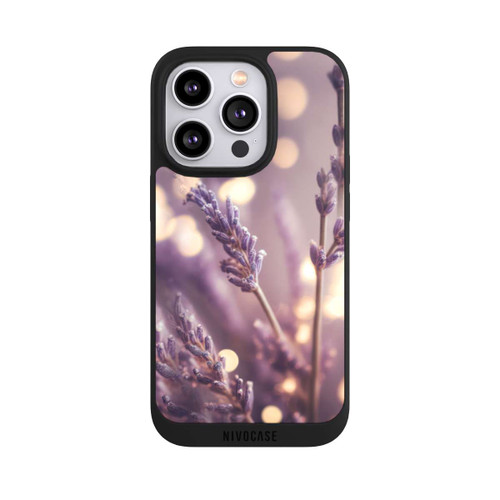 Apple iPhone 14 Pro NIVOpure Lavande en gros plan avec IA