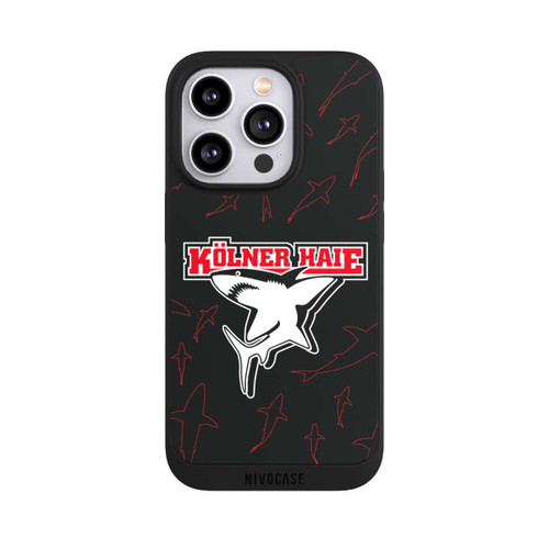 Apple iPhone 14 Pro NIVOpure Haie Muster Rot
