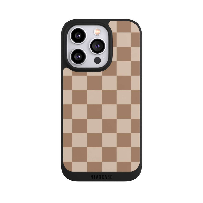 iPhone 14 Pro NIVOpure Braun Karo