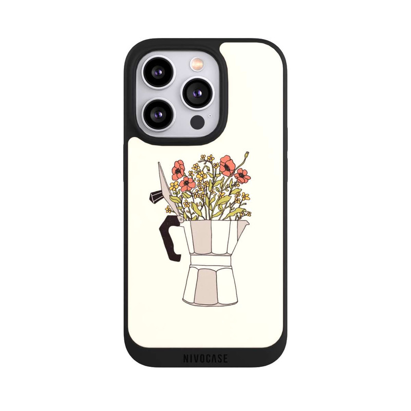 iPhone 14 Pro NIVOpure Moka Blumen