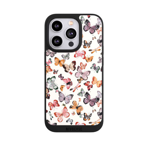 Apple iPhone 14 Pro NIVOpure Flying Butterflies Countryside Apricot