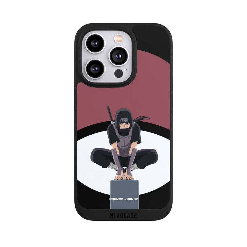 iPhone 14 Pro NIVOpure Symbole Itachi Uchiha noir