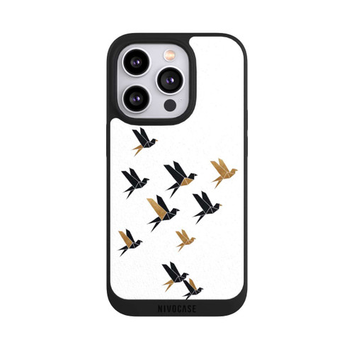 Apple iPhone 14 Pro NIVOpure Collage d'oiseaux en origami