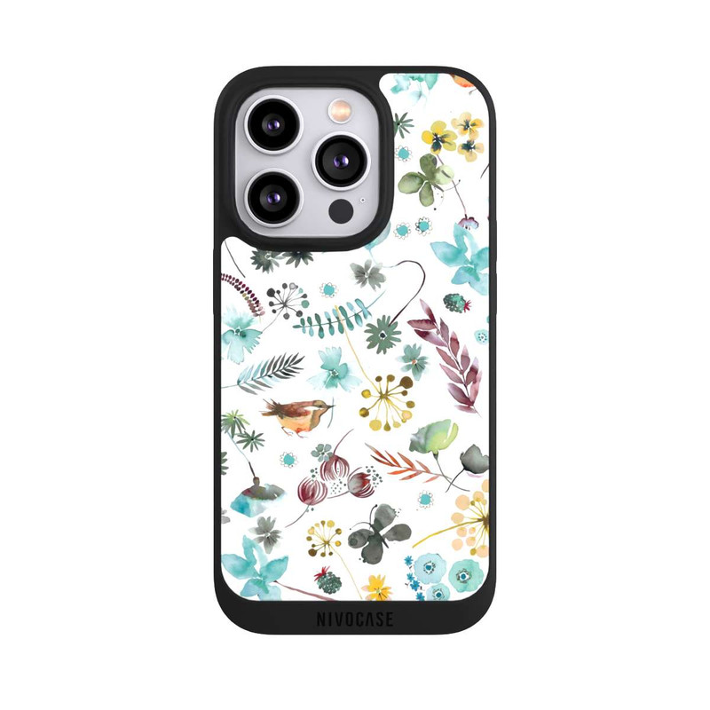 iPhone 14 Pro NIVOpure Botanischer Schmetterling Natur Blau