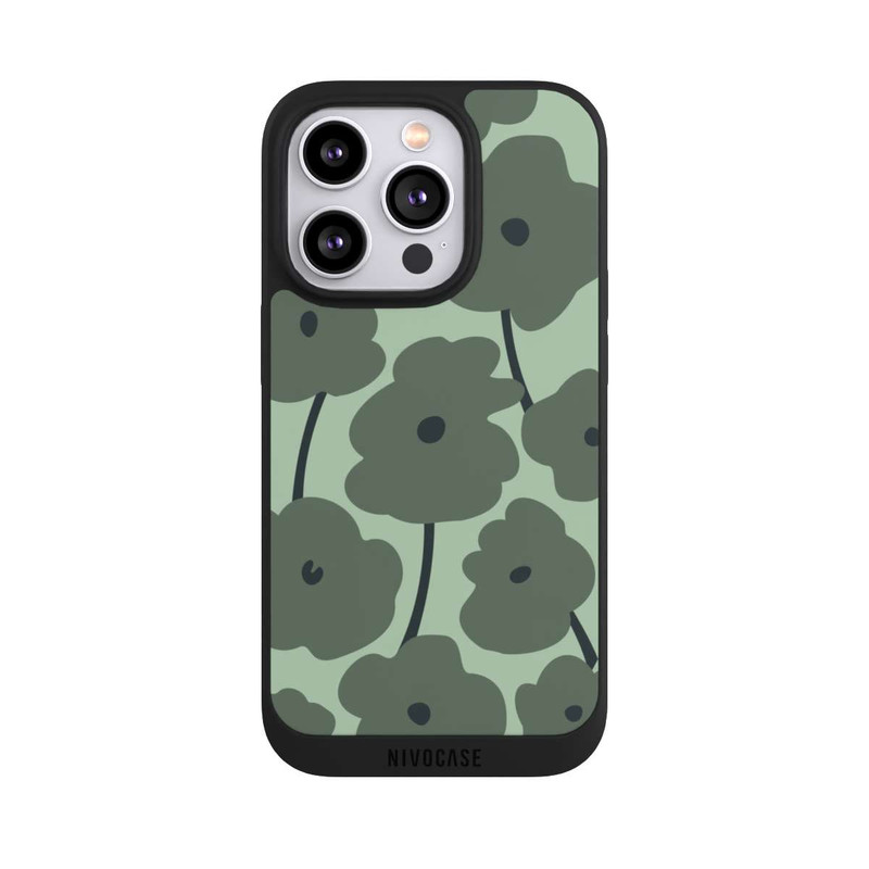 iPhone 14 Pro NIVOpure Minimalistic Flowers Green