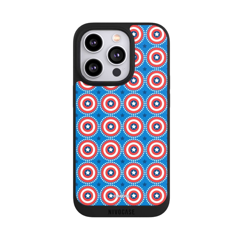 iPhone 14 Pro NIVOpure Captain American Shield Pattern