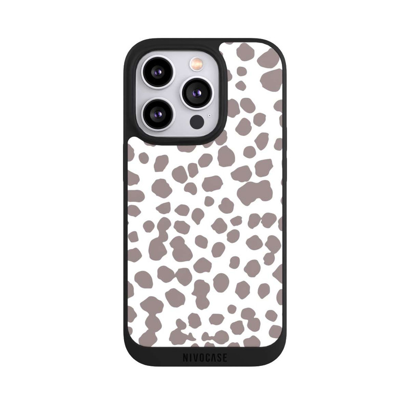iPhone 14 Pro NIVOpure Gepard Muster Braun Weiß
