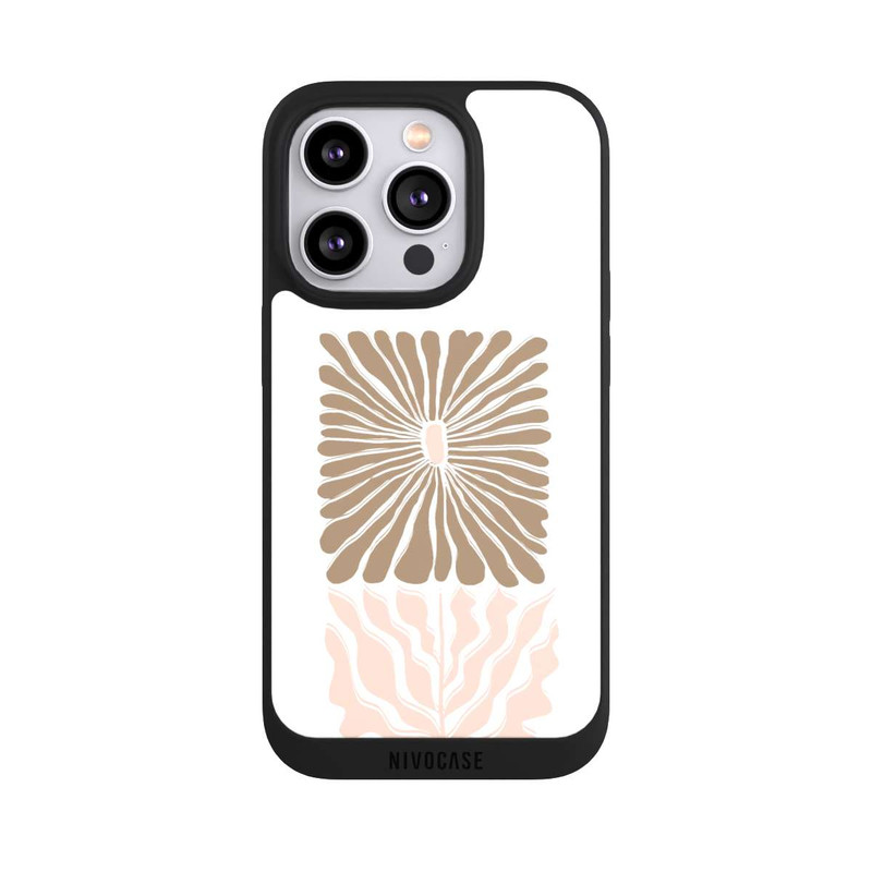 iPhone 14 Pro NIVOpure Boho Flower Caramel on White