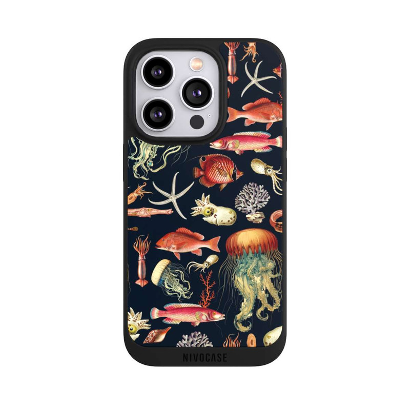 iPhone 14 Pro NIVOpure Tiefseefisch Muster