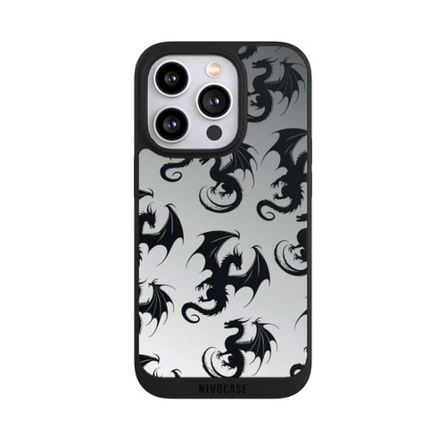 Apple iPhone 14 Pro NIVOpure Dragon Pattern Grey