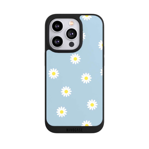 Apple iPhone 14 Pro NIVOpure Gänseblümchen Muster Blau