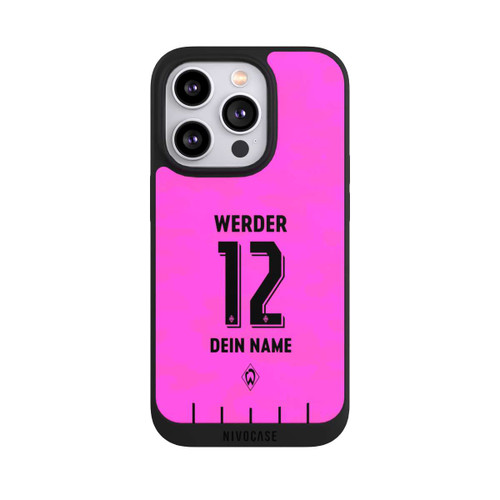 Apple iPhone 14 Pro NIVOpure Werder Bremen Trikot Personalisierbar 25-26