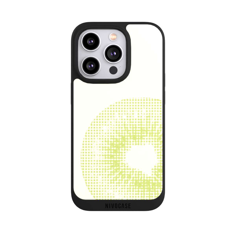 iPhone 14 Pro NIVOpure Kiwi Grid Pixel Art
