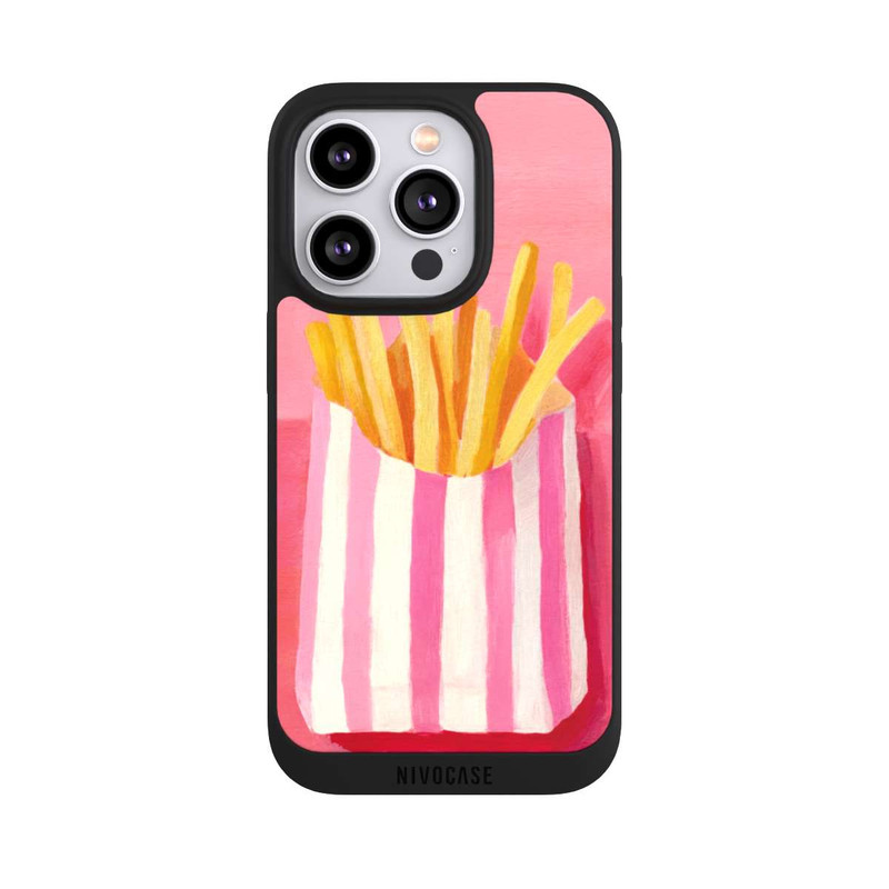 iPhone 14 Pro NIVOpure Retro Fries Pink Watercolor