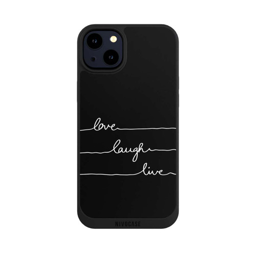 Apple iPhone 14 Plus NIVOpure Love Laugh Live weiß/schwarz