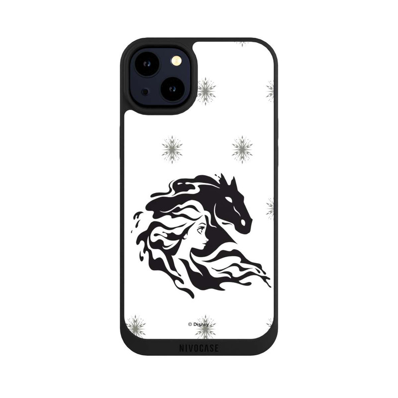 iPhone 14 Plus NIVOpure Elsa Waterhorse Frozen Black and White