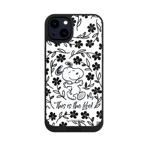 Apple iPhone 14 Plus NIVOpure Snoopy schwarz und weiß This Is The Life