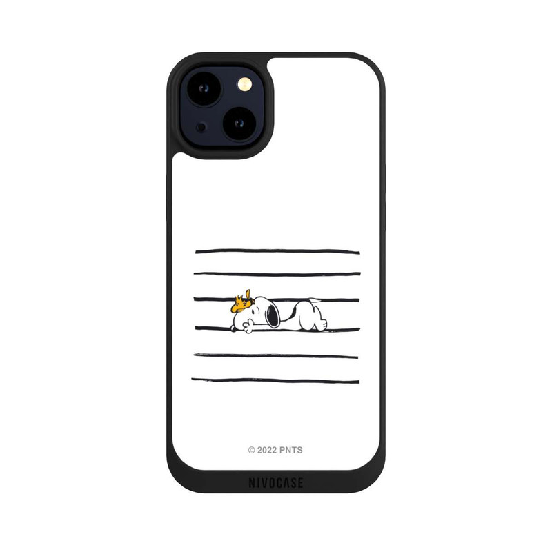 iPhone 14 Plus NIVOpure Snoopy Woodstock Streifen