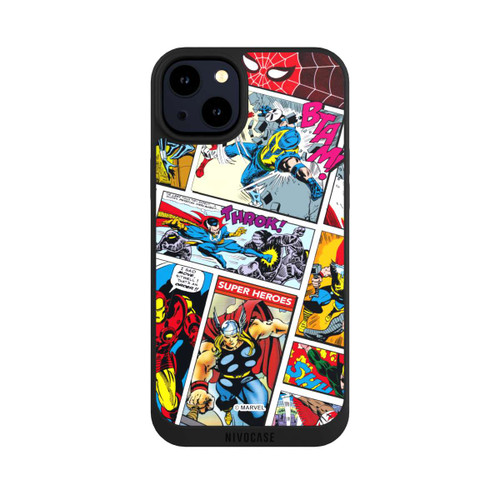 Apple iPhone 14 Plus NIVOpure Marvel Retro Comic Blue