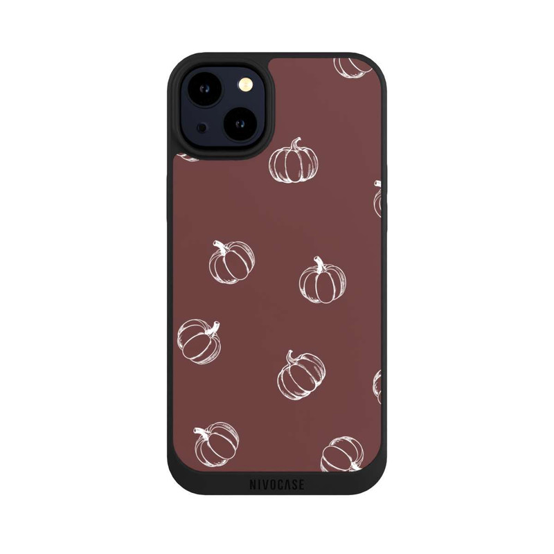 iPhone 14 Plus NIVOpure Pumpkin Season Pattern Brown