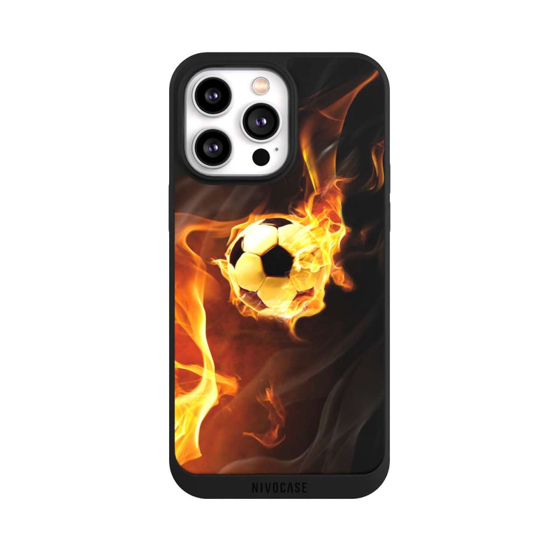 iPhone 14 Pro Max NIVOpure Fußball in Flammen