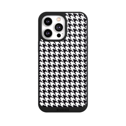 Apple iPhone 14 Pro Max NIVOpure Houndstooth black-white