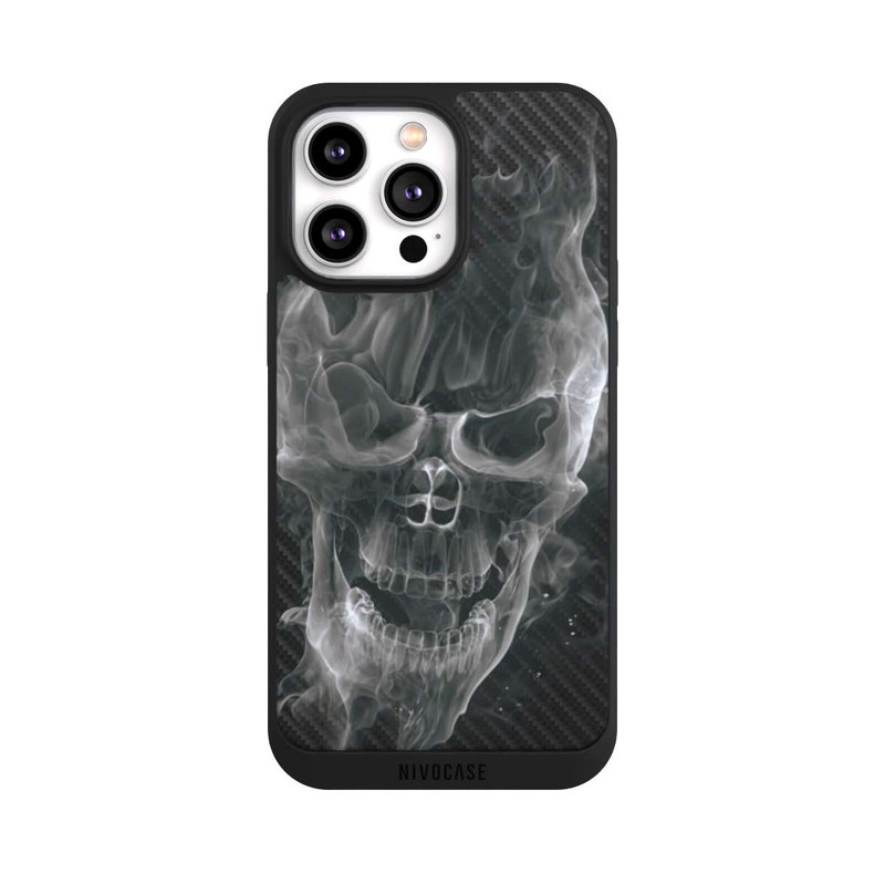 iPhone 14 Pro Max NIVOpure Crâne Fumée Carbone