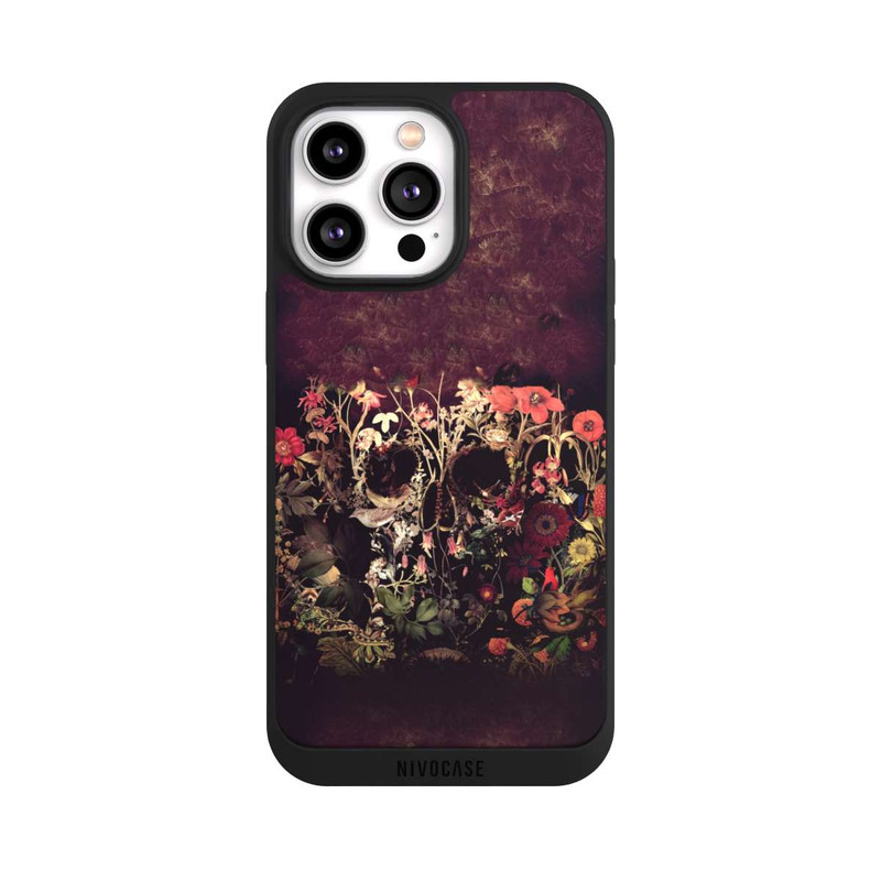 iPhone 14 Pro Max NIVOpure Crâne Fleurs Mortes