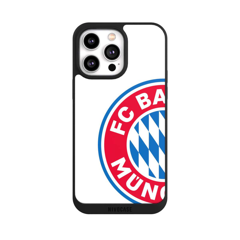 iPhone 14 Pro Max NIVOpure Großes FCB Logo Weiß