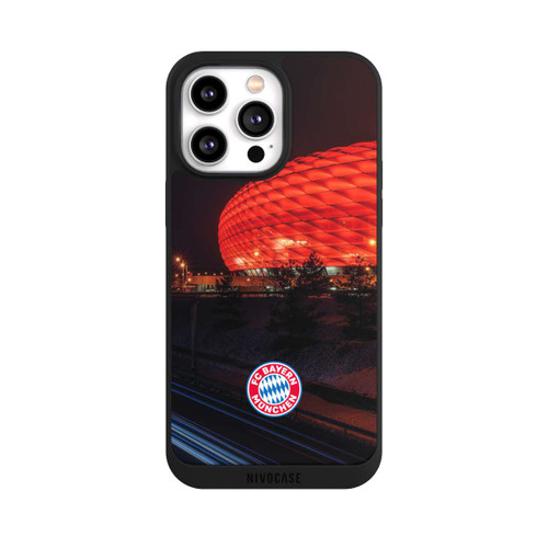 Apple iPhone 14 Pro Max NIVOpure Allianz Arena bei Nacht FCB
