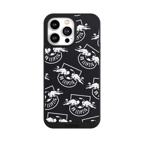 Apple iPhone 14 Pro Max NIVOpure Logos RB Leipzig Weiß auf Schwarz