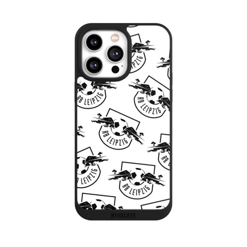 Apple iPhone 14 Pro Max NIVOpure Logos RB Leipzig Schwarz auf Weiß