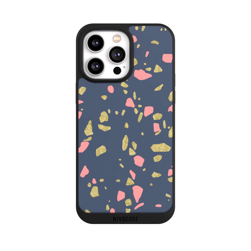 iPhone 14 Pro Max NIVOpure Terazzo Gold-Optik