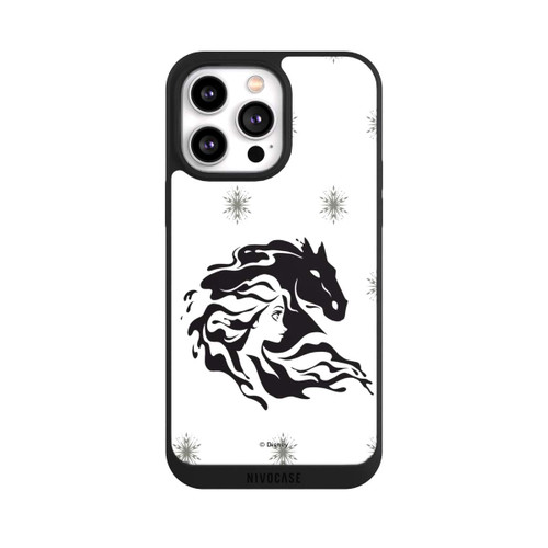 Apple iPhone 14 Pro Max NIVOpure Elsa Waterhorse Frozen Black and White