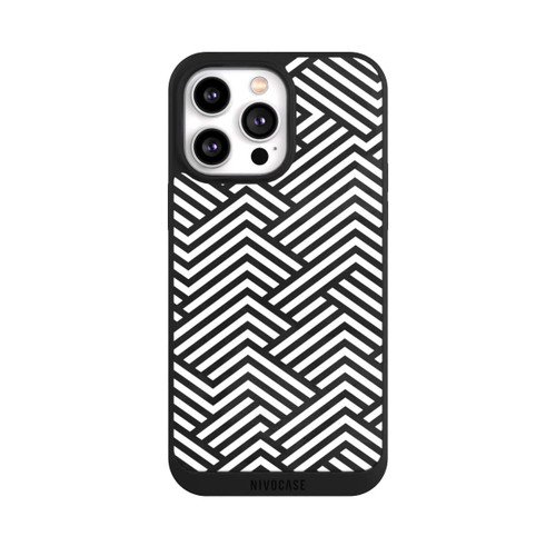 Apple iPhone 14 Pro Max NIVOpure Schwarz und Weiß ZigZag