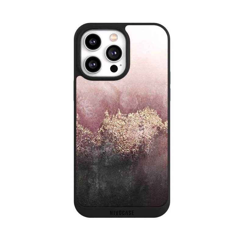 iPhone 14 Pro Max NIVOpure Rosa Himmelsstaub Golddruck