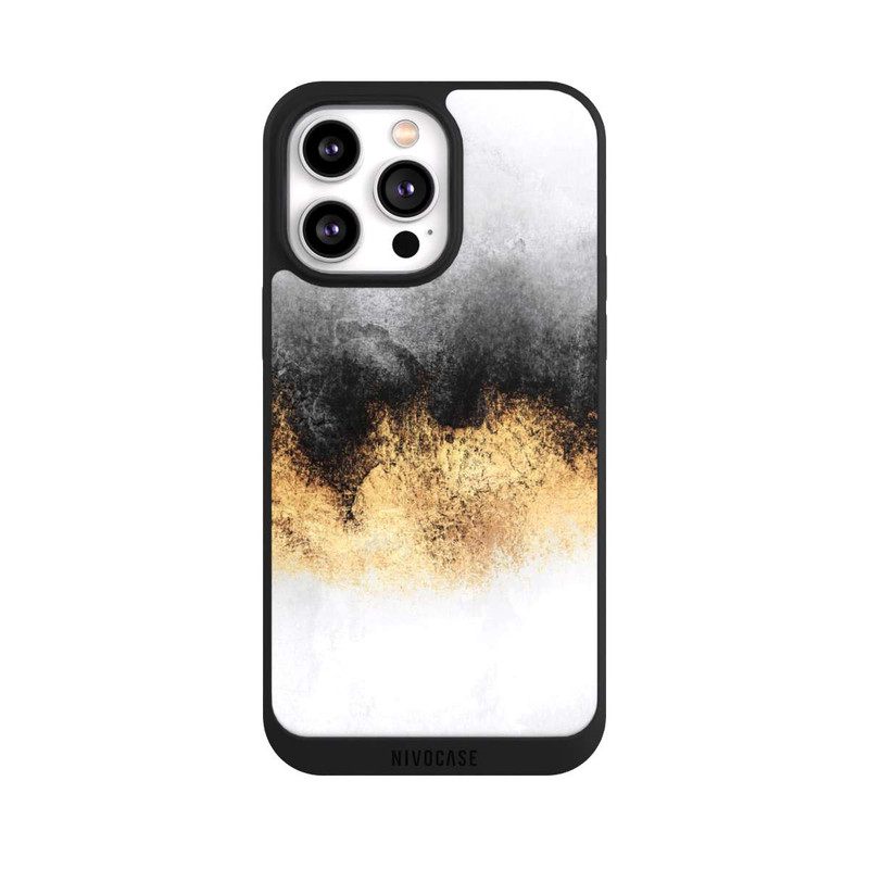 iPhone 14 Pro Max NIVOpure Grauer Himmelstaub Golddruck