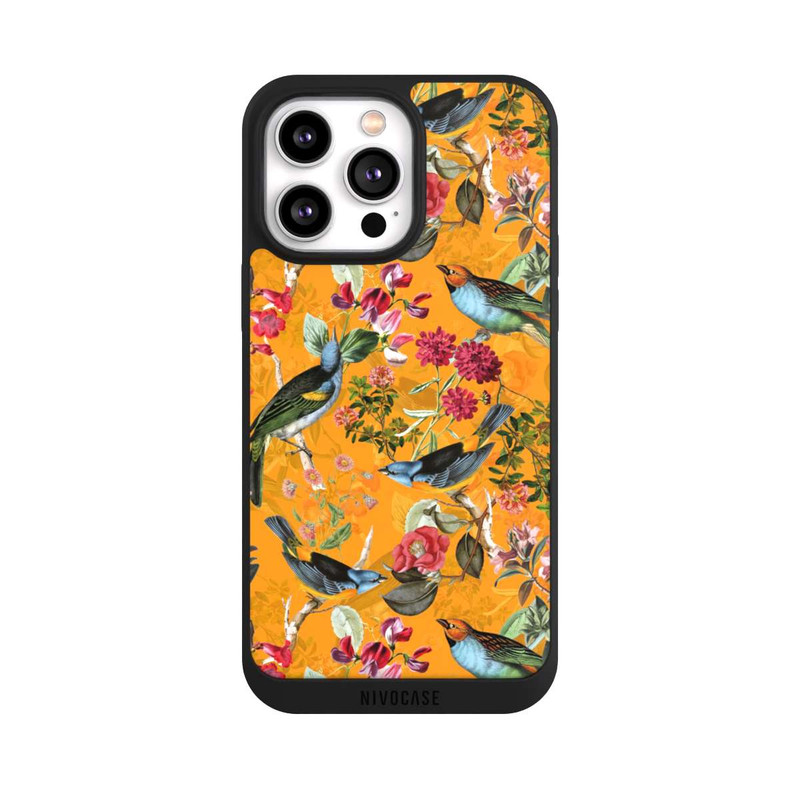 iPhone 14 Pro Max NIVOpure Birds Flowers Wallpaper
