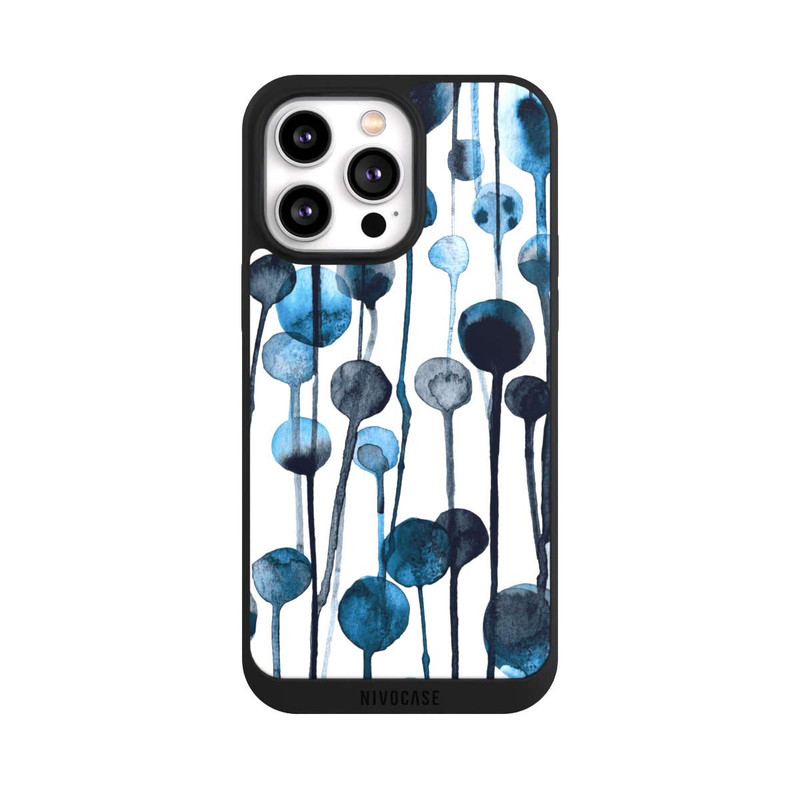 iPhone 14 Pro Max NIVOpure Tropfende Punkte blau
