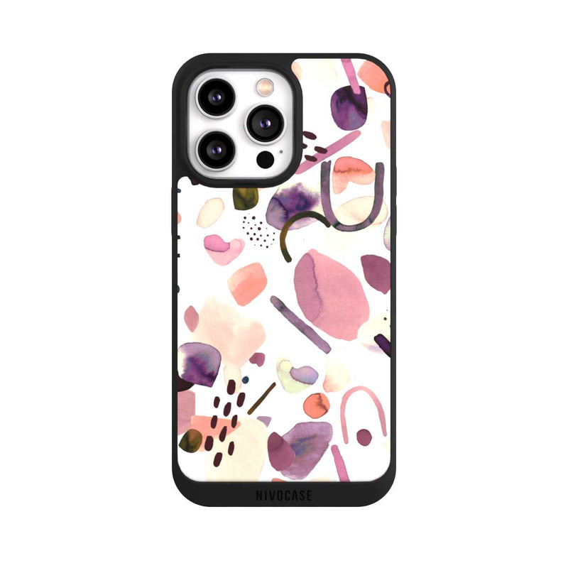 iPhone 14 Pro Max NIVOpure Abstrakte Formen aquarell lila