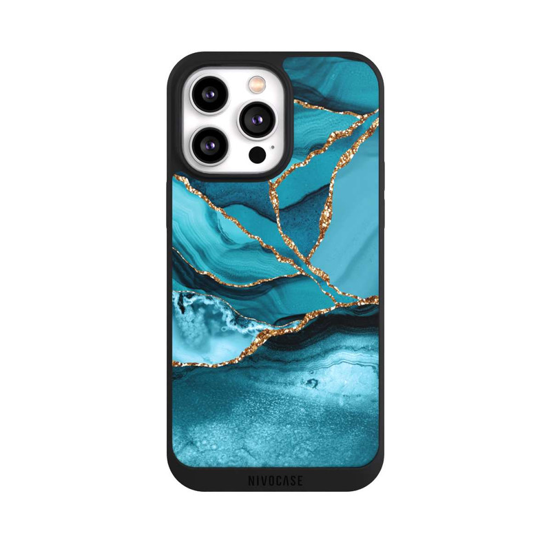 iPhone 14 Pro Max NIVOpure Ice Blue Marble Landscape