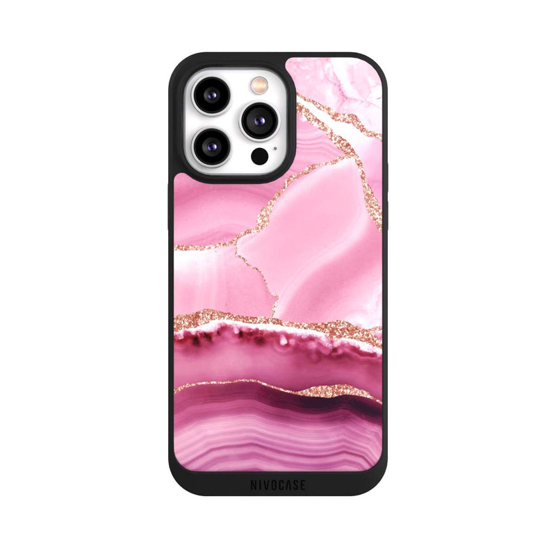 iPhone 14 Pro Max NIVOpure Marbre Sirène Rose