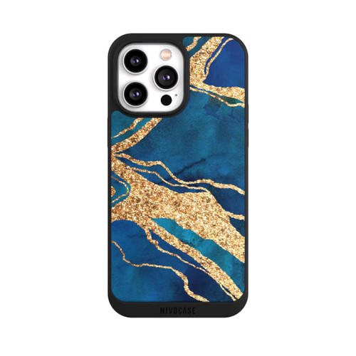 Apple iPhone 14 Pro Max NIVOpure Gemstone Blue Gold