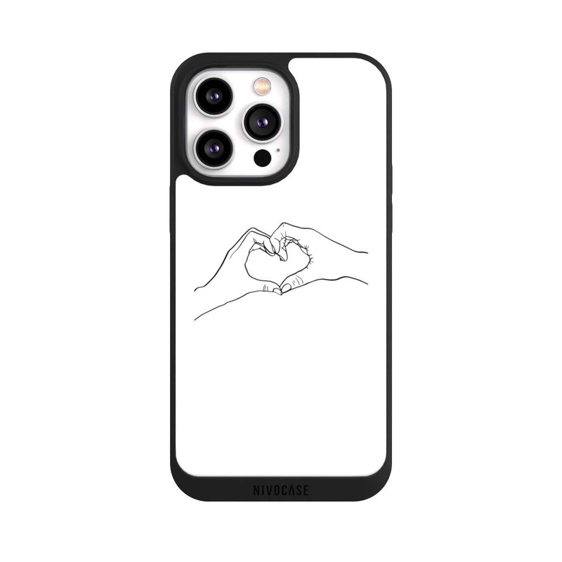 iPhone 14 Pro Max NIVOpure Love Hands Line Art
